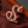Broche de estilo nacional con diseño de dragón del zodíaco para hombres y mujeres, estilo retro, exquisito, de lujo, de alta gama, con temperamento, nuevos accesorios.