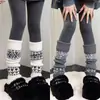 Calcetines Versátiles de Lana Australiana para Otoño e Invierno, Engrosados y Forrados de Felpa, Calcetines para Dormir y el Hogar, Antifrío y Cálidos, Calcetines Lolita Simples