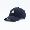 Gorra de Béisbol Casual de Moda Nueva con Forma de R, Gorra de Moda con Letras, Transpirable para Senderismo, Mismo Estilo que las Celebridades de Internet