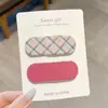 Pinza para el Cabello de Lana con Estampado de Leopardo para Otoño e Invierno para Mujer, Elegante Pinza para Flequillo Lateral, Pinza BB de Gama Alta para Pelos Sueltos, Pasador de Moda Estilo Retro