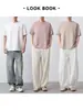 Camiseta de Manga Corta para Hombre Moomaike 210g Algodón de Peso Pesado Tacto Algodón Hombre Verano 2026 Nueva Camiseta Transpirable Top 75186