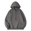 Nueva sudadera con capucha gruesa de forro polar de peso pesado transfronteriza de 360 g, color liso, unisex, serie de colores caramelo, versátil