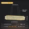 Lustre de Cristal de Luxo Leve Italiano para Sala de Estar Simples de Alto Padrão para Villa Sala de Jantar Quarto Hall Lâmpada Principal 2024 Novo