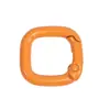 Hebilla Cuadrada Pintada de Colores Anilla de Resorte DIY Accesorios para Joyería de Aleación Llavero Anilla de Resorte Hebilla Versátil para Colgar Hebilla de Bolso