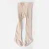 Nuevos Calcetines de Nueve Puntos Lindos para Niños Primavera y Otoño 2026 Algodón Clase A para Bebé Absorbentes de Sudor Transpirables Calcetines de Color Sólido para Niñas