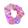C025 Faixa de Cabeça Luminosa para Boate Lanterna LED Elástico para Cabelo Intestino Grosso Viagem de Feriado Transfronteiriça Pisca Rabo de Cavalo Personalizado