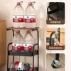 Carrito Móvil, Mesita de Noche Retro, Estante de Almacenamiento, Mesa de Centro para Sala de Estar, Mesa Lateral para Sofá, Estante de Almacenamiento, Mesa de Comedor Simple