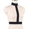 Suministro Transfronterizo de Ropa de Bambú, Popular en Europa y América, Sexy Negro con Escote Halter y Diseño Hueco Lencería para Mujer O0122
