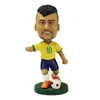 Figura de resina de estrella de fútbol versión Q con cabeza que se balancea, adorno de escritorio para fans, artesanías, suministro para comercio exterior