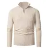 Amazon Cross-Border Outono e Inverno Novidade Tricô Masculino Jovem Casual Camisa Básica Gola Alta Quente Suéter Masculino Tendência