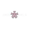 Brincos de Titânio F136 Flor de Cerejeira Stud Cinco Pétalas Stud para Cartilagem da Orelha Stud para Língua Stud para Lábio Zircônia Incrustada G23 Joias para Body Piercing