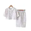 Conjunto de Ropa para el Hogar para Niños Pijamas de Algodón con Dibujos de Nubes para Bebés Niñas Manga Larga Pantalón Largo Ribete de Encaje Ropa para Aire Acondicionado Venta al por Mayor