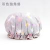 Gorro de Baño Impermeable de Doble Capa para Mujer Cubre Pelo para Baño Gorro Adulto para Ducha Sombrero Cubre Pelo para Baño Antihumo de Aceite Gorro para el Pelo