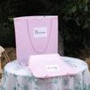 Bolsa Marrom Marrom Não Tecido LOGO Personalizado Loja de Roupas Finas de Alto Nível Sacola de Presente Publicitária Sacola de Compras Verde