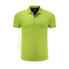 Camiseta polo publicitaria de cultura corporativa con logo de supermercado, ropa de trabajo corporativa, manga corta con solapa.