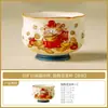 Taza de Té Blanca de Mineral de Roca Gato de la Fortuna, Mejora la Fortuna, Taza Maestra de Cerámica, Taza Individual, Taza Exquisita para Degustación, Juego Individual de Té Kung Fu, Taza de Té