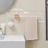 Estilo Moderno Minimalista Montaje en Pared Sin Taladro Baño Nogal Impermeable Toallero Suministro al por Mayor Minorista