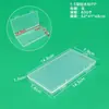 Caja de Plástico PP Rectangular Transparente Caja de Empaque Caja Organizadora para Piezas de Pesca Caja de Almacenamiento para Tarjetas y Pegatinas Plástico