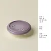 En la Naturaleza, Regresando a los Pinos: Elegancia Púrpura Tapa de Tetera de Cerámica Pintada a Mano con Flor Blanca, Reposaplato, Accesorio para Juego de Té