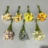 Ramo de Manzanilla Artificial Flores Falsas para Arreglos de Piso de Boda Decoración de Salón de Bodas Flores Artificiales de Plástico Arreglo Floral DIY