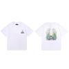 Camiseta de Manga Corta Amiri Peso Pesado Verano Holgada para Hombre y Mujer High Street Lujo Accesible Marca Americana de Moda Vtg Pareja Manga Media