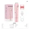 Depiladora Eléctrica de Doble Cabezal para Mujer, Recortadora 2 en 1 para Todo el Cuerpo, Axilas y Partes Íntimas, Carga USB, Afeitadora Portátil