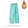 Oferta especial: Pantalones de esquí de alto volumen, color liso, versátiles, unisex, adecuados para temperaturas por debajo de -20 grados, pantalones de montañismo a prueba de viento