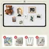Adesivos de parede de feltro parede de fotos painel de cortiça painel de exibição painel de fundo criativo personalizado decoração de parede sem perfuração mensagem