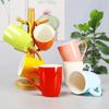 Taza de cerámica de color, taza de café, taza creativa de tambor de cintura, taza de cerámica con texto y logotipo personalizado