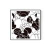 Pintura decorativa de Mickey en blanco y negro estilo dormitorio mesita de noche pintura mural de sala de estar moderna pintura nórdica simple comedor