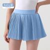 Falda de tenis para mujer, falda deportiva de dos piezas, cintura alta, plisada, anti-carrera, para montar a caballo