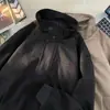 Chaqueta de gamuza para hombre, estilo otoño e invierno, estilo retro japonés cityboy, moderna y guapa, chaqueta holgada casual con cuello de solapa