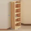 Estantería de Madera Maciza Estante de Almacenamiento Sala de Estar de Pie Simple Infantil Librero Hogar Multicapa Dormitorio Estudiante Oficina Almacenamiento