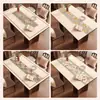 Mantel Individual Estilo Americano, Impermeable, Resistente al Aceite, Lavable, Resistente al Calor, Mantel, Lujo Ligero, Sensación de Alta Gama, Mantel para Mesa de Centro, Protector de Escritorio