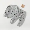 Conjunto de Roupa Íntima para Bebê Outono Inverno Veludo Macio para Bebê Roupas de Outono Calças de Outono Roupas para Recém-nascidos Primavera Outono Pijamas Infantis Classe A