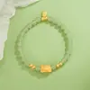 Pulseira Criativa Simples Um Dragão Bolinhos no Vapor Jade Hetian Feminina Nicho Ano do Dragão Presente de Aniversário Pulseira