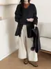 Outono/Inverno 2026 Novo Casaco de Lã Feminino Curto Solto Estilo Preguiçoso Casaco de Lã Branco Leite Amarelo Leite Claro Roxo Esmaltado