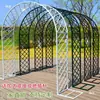 Soporte de Flores de Hierro Forjado Estilo Europeo Enrejado para Plantas Trepadoras Arco de Flores para Exteriores Planta Trepadora Rosa Soporte de Flores para Jardín