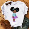 Camiseta de manga corta para mujer 2023, estampado de moda, camiseta de fondo de estación independiente, camiseta de mujer de talla europea, cuello redondo