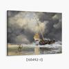 Venta al por mayor de pinturas colgantes con paisaje oceánico para sala de estar y dormitorio, Amazon, nuevas pinturas al óleo vintage, viento, mar, navegación, pintura decorativa.