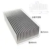 Disipador de calor de perfil de aluminio Amplificador de potencia electrónico Radiador de placa base Router de alta potencia Bloque de disipación de calor de aletas densas de grado industrial