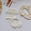 Calcetines de encaje grandes para mujer estilo japonés y coreano, calcetines cortos de algodón, estilo academia para niñas de Corea del Sur, dulces, combinan con todo, calcetines de encaje de princesa para adultos
