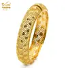 Pulsera de Aleación Chapada en Oro de Venta Caliente Novia de Dubái India Lujo Ligero para Mujer Boda Oro Arena Pulsera Joyería Al por Mayor