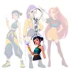 Grupo de Brujas Cazadoras Llavero Acrílico Rumi Mira Zoe Periférico de Anime Colgante para Mochila
