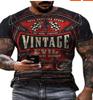 Camiseta de AliExpress para hombre, nueva, informal, holgada, con estampado digital 3D, cuello redondo, manga corta, estampado de letras