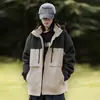 Jaqueta Outdoor para Homens e Mulheres Três em Um Jaqueta de Grafeno Forrada com Lã Casal Outono e Inverno 2025 Jaqueta de Montanhismo à Prova de Vento e Impermeável