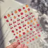 Adesivos de arte para unhas em relevo Tomoni Adesivos populares japoneses para unhas de celular Série de frutas de verão Decorações de arte para unhas