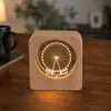 Luz de Noche de Cristal Souvenir Creativo de Cristal Adornos de Escritorio Lámpara de Mesita de Noche Puesto de Manualidades Regalos para Estudiantes y Maestros