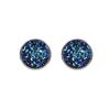 Estilo Harajuku simple geométrico redondo esmerilado Cielo estrellado de ensueño gema del tiempo Aretes de cielo estrellado temperamento frío todo partido