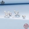 Exquisitos pendientes Evelle de pequeñas flores en plata de ley s925, pendientes floreados de viajero frecuente, joyería de moda, pendientes para mujer que combinan con todo.